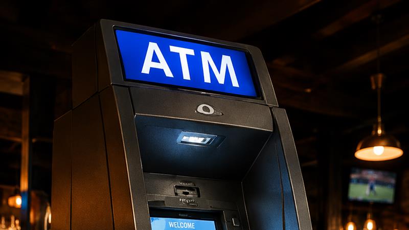 ATM in a bar setting